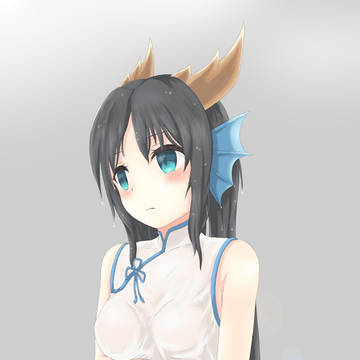 濡れ透けカリンちゃん