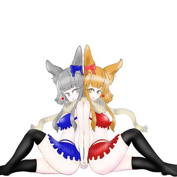 晴と雨 水着イラスト
