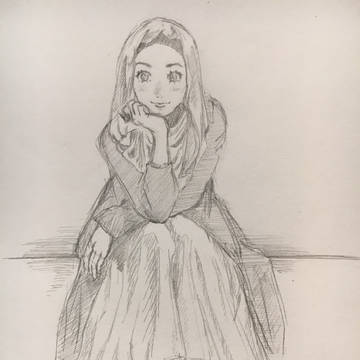 ヒジャブの女の子