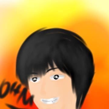My first brush art 😂😂