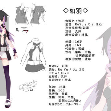 【如羽】UTAU音源配布