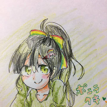 ポニテのクキちゃんとツインテのアビーさん