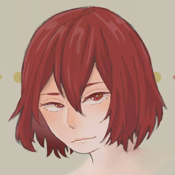 赤髪の。