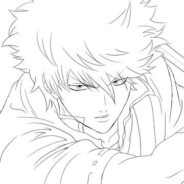 銀魂見て描いた