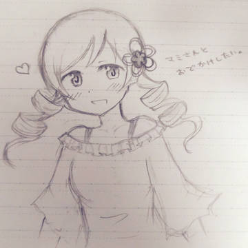 マミさんラクガキ。
