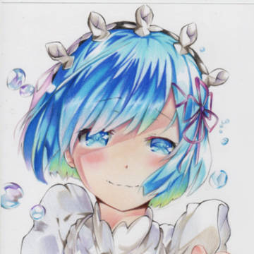 色鉛筆 レムりん