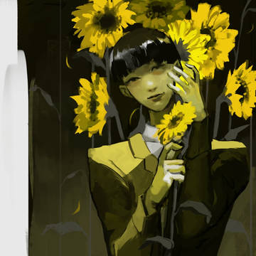 phichit and sunflowers