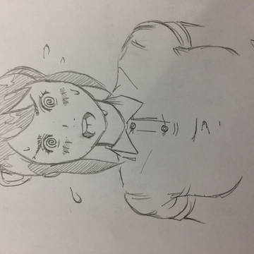 君はぐるぐる目。