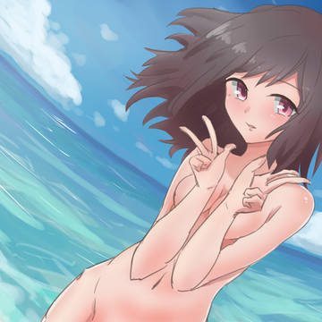 海と女の子