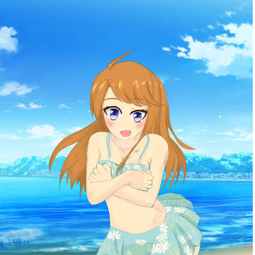 恵美水着絵