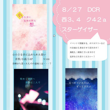 8/27　DC RETURNS　「ひとすじの光」お品書き