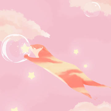 星を集めているカワウソ