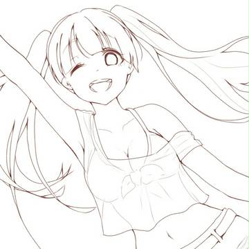 水着ツインテールーー😁