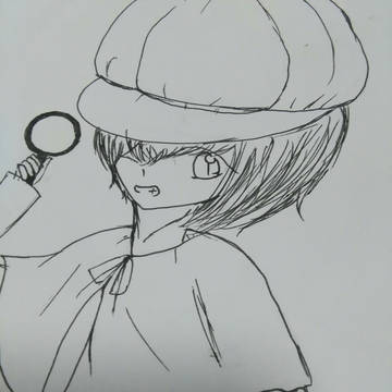 なんとなくなごみ探偵の線画