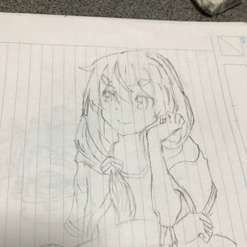 女の子 模写