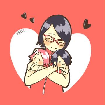 佐良娜與佐助 Sarada and Sasuke