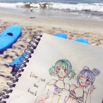 [Fanart] Aoi and Haru Beach
