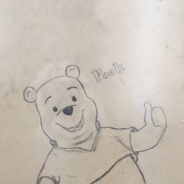 プーさんの模写
