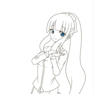 ひふみ先輩＠線画終了