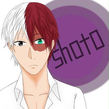 轟焦凍くんを描いてみました