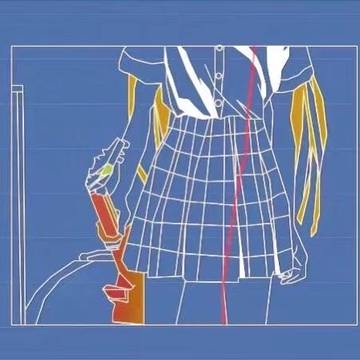 覆面系，有栖川仁乃,JK制服，CAD