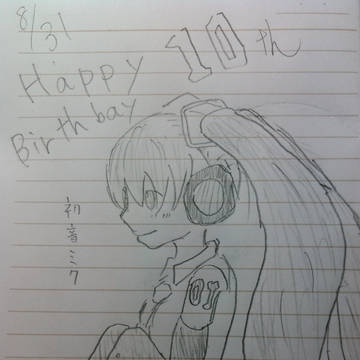 初音ミクさん誕生日おめでとう！！