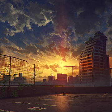 赤橙の街