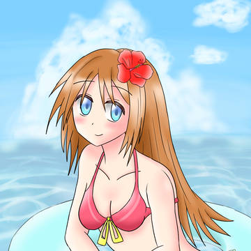 夏と海と浮輪