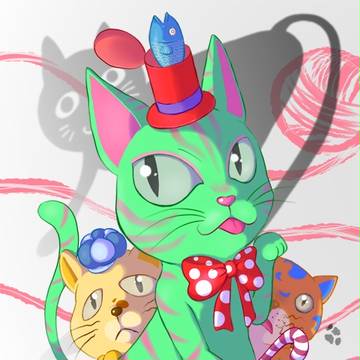 洋風気取りな猫