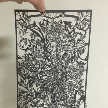 切り絵 新宿のアーチャー