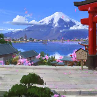 洛克猴横版图文教程《富士山下》