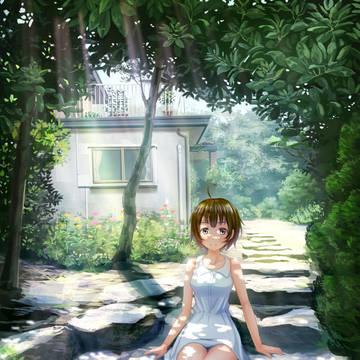 木漏れ日の女の子