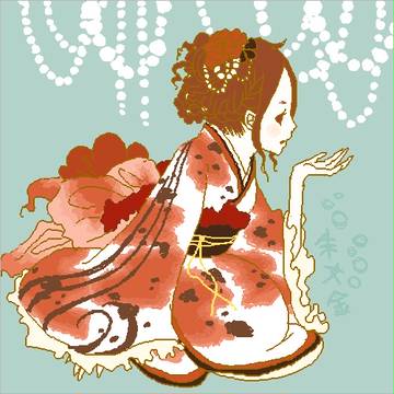 金魚×着物