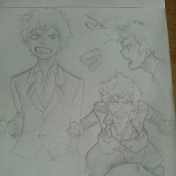 My hero sketch -Bakugo