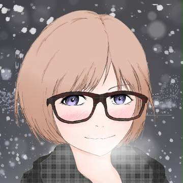 眼鏡ちゃん色塗った