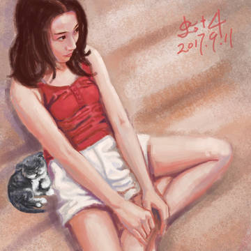 少女与猫