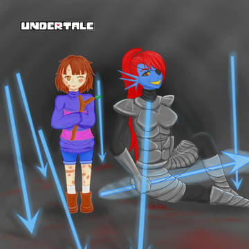 Frisk and Undyne