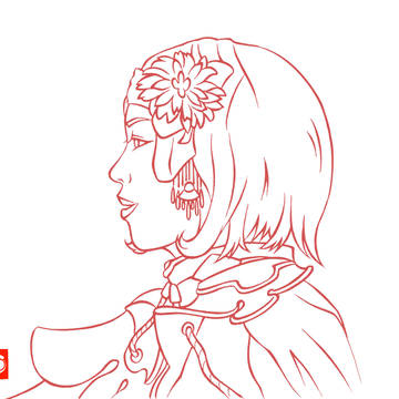 シロミラ切り絵