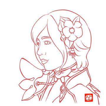 アオミラ切り絵