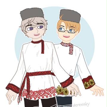 RusAme - Couple Tolstoy Shirt