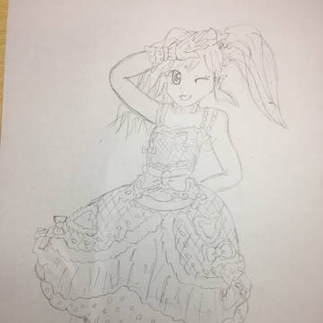 虹野ゆめ ラフスケッチ 【アイカツ!】
