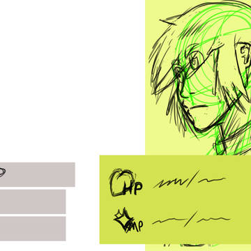 HUD sketch + Armor Dude