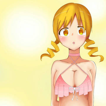 マミさんがいろはの水着を着たみたいですよ。