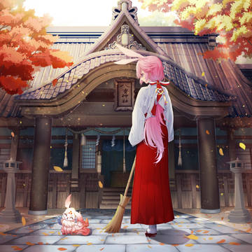八重神社-秋