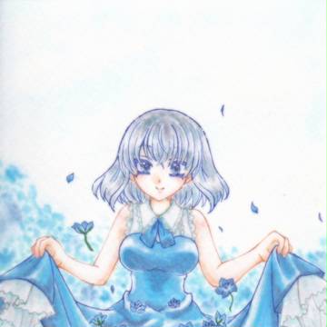 ネモフィラの花畑