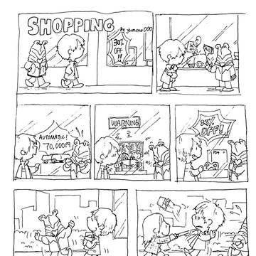 Shopping in Riku's way