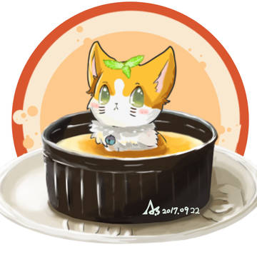 烤布丁貓