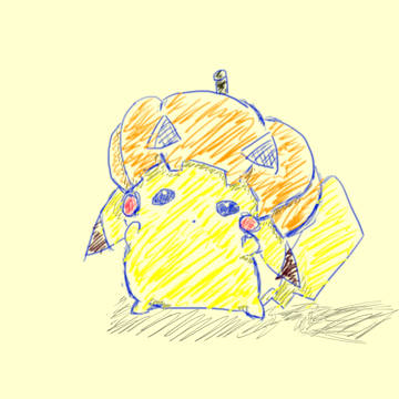 【模写】でんきねずみ（ペンタブ練その１）