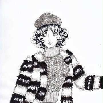 真冬号モノクロver