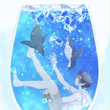 ソーダ水で泳ぐ本田